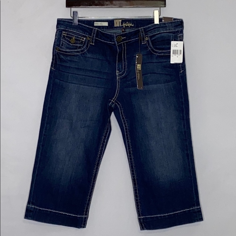 Kut from the Kloth Natalie Crop Denim Vagos Wash